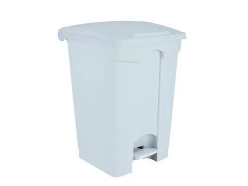 Contitop,afvalbak met pedaal 70L wit,PU:3
