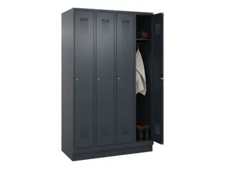 locker,HxBxD 1950x1200x500mm,4vak,vak B 300mm,cil.-slot,sokkel - 1