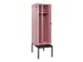 locker met bank,voor scheiding van kleding,HxBxD 2120x600x815mm,2vak
