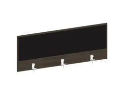 baliepaneel bureau aanbouw achter NV bruin hickory BN8033-zwart 1200mm