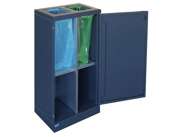 Bica 951 Afvalscheidingsunit 2x45 Liter Zwart