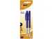 Balpen Bic M10 medium blauw blister à 2 stuks