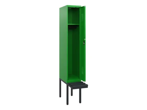 locker met bank,HxBxD 1950x300x815mm,1vak,vak B 300mm,cilinderslot