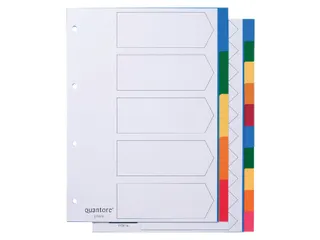 Tabbladen Quantore A4 4-Gaats 5-Delig Assorti Tabs Pp - 2