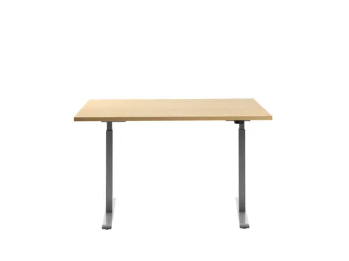 Elektrisch ihv bureau,HxBxD 700-1200x1200x800mm,blad esdoorn