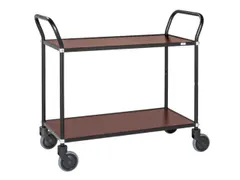 tafelwagen,draagverm. 250kg,2xhouten plaat,laadvl. LxB 950x430mm