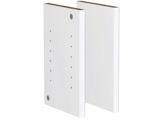 vakzijwanden,v. balie,B 320mm,hout,wit - 2