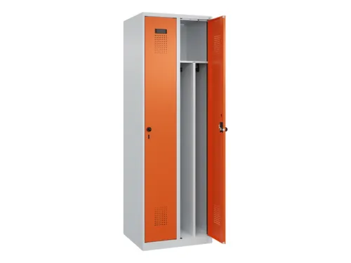 locker voor scheiding van kleding,HxBxD 1850x600x500mm,2vak