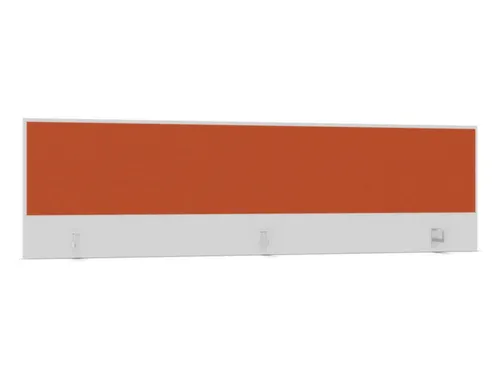 opzetpaneel,v. bureau,aanbouw achter,B 2000mm,Bl-wit,BN3012-oranje