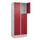 lockerkast,HxBxD 1950x800x500mm,2x3vakken,vak B 400mm,cil.-slot,sokkel