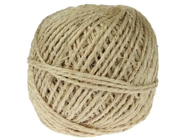 Sisalkoord touw uit 2 draden, bol van 200 g, +/- 45 m