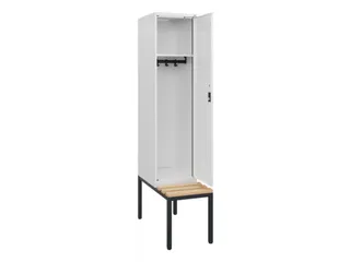 locker met bank,HxBxD 1950x400x815mm,1vak,vak B 400mm,cilinderslot - 1
