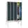 locker met bank,HxBxD 2150x1200x500mm,4vak,RAL7035,front RAL7016