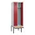 locker met bank,voor scheiding van kleding,HxBxD 2120x600x815mm,2vak