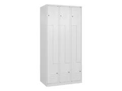 Z-garderobekast,HxBxD 1850x900x500mm,vak B 150/300mm,cil.-slot