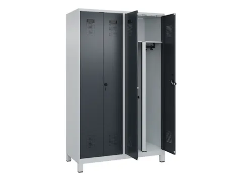 PBM-locker,HxBxD 1950x1200x500mm,4vak,vak B 300mm,draaigrendel