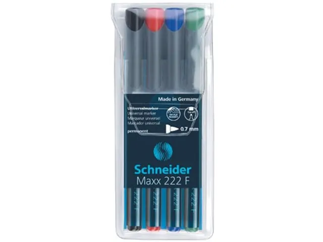 permanent marker Maxx 222, 4 stuks, assorti