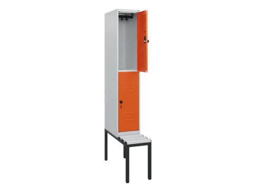 Dubbeldekse dekenkist,HxBxD 1950x300x815mm,1x2vak.,vak B 300mm