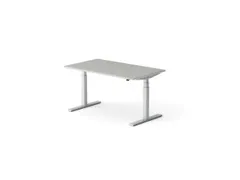 Elektrisch ihv bureau HxBxD 640-1300x1400x800mm blad grijs Alu