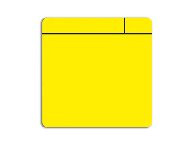 Magneetfolie Scrum Geel 75x75mm dikte 0,85mm