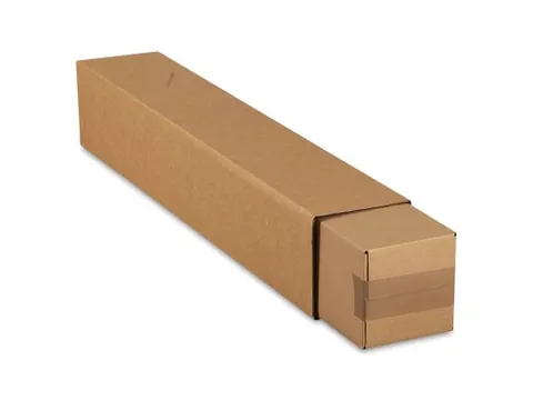 Verzendkoker Vierkant Telescoop 300x150x800-1500mm Bruin Bodem 10 stuk