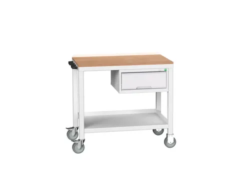 werkbank,verrijdbaar,HxBxD 930x1000x600mm,multiplexblad