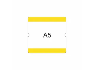 beschrijfbare hoes,markering HxB 216x231mm,PVC,geel - 1