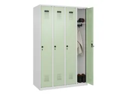 locker,HxBxD 1850x1200x500mm,4vak,vak B 300mm,draaigrendel
