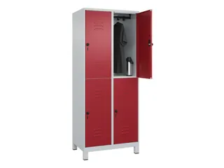 dubbeldekse locker,HxBxD 1950x800x500mm,2x2vak.,vak B 400mm - 3