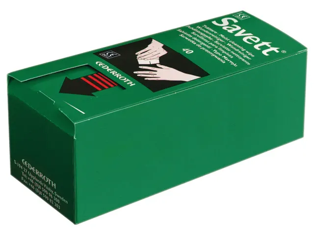 Wondschoonmaakdoekjes Salvequick/pk40