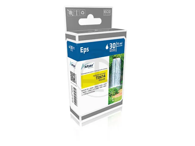 AS15614 ASTAR EPSON T0614 DX/ST Inkt geel rebuilt 420pag Chip 8ml