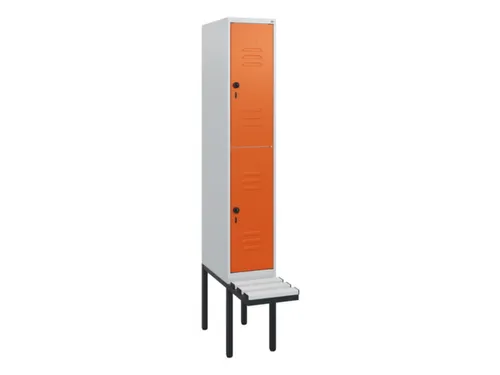 Dubbeldekse dekenkist,HxBxD 1950x300x815mm,1x2vak.,vak B 300mm