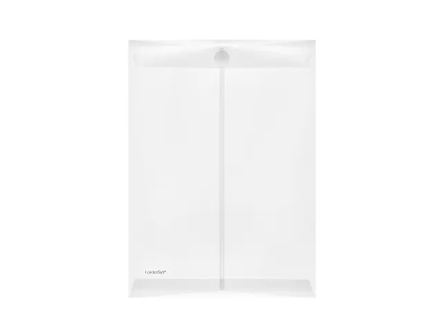 Enveloptas Foldersys A4 PP staand transp Velcro A4 staand