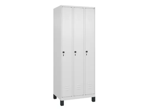 locker,HxBxD 1950x750x500mm,3vak,vak B 250mm,draaigrendel,voeten