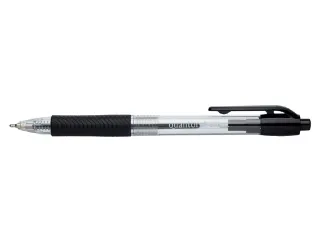 Balpen Quantore Grip drukknop zwart medium - 1