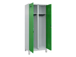 locker voor scheiding van kleding,HxBxD 1950x800x500mm,2vak