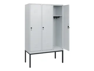 locker,HxBxD 1950x1200x500mm,3vak,vak B 400mm,draaigrendel - 2