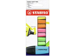 Markeerstift STABILO BOSS min assorti etui à 5 stuks