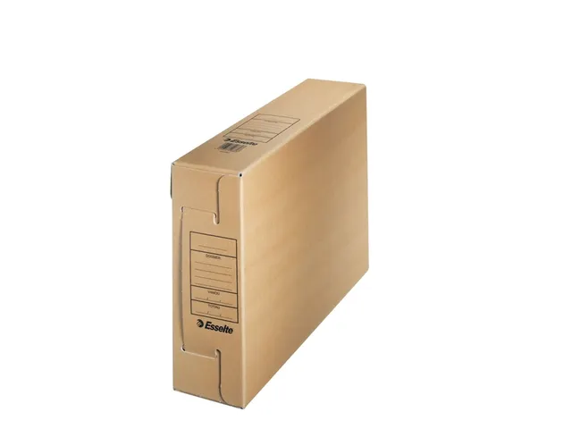 Archiefdoos A4 Esselte Met Bedrukking Bruin Zuurvrij