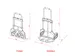 Twinco diable pliable, jusqu'à 80 kg