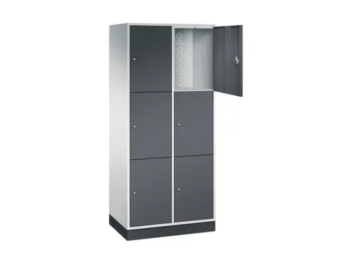 grootvolume-lockersysteem,RAL 7035/RAL 7021,HxBxD 1950x820x500mm