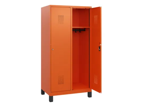 schoollocker,HxBxD 1630x800x500mm,2vak,vak B 400mm,cil.-slot,voeten