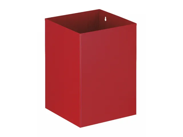 Metalen Vierkante Papierbak 21 Liter Rood