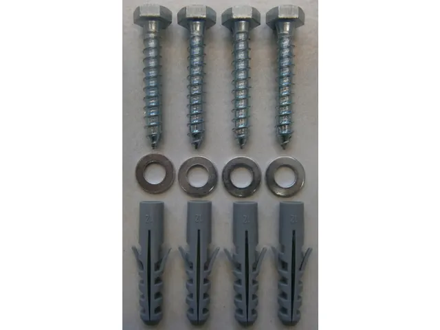 Schroevenset V. Kunststofbank M. 2Pootstellen