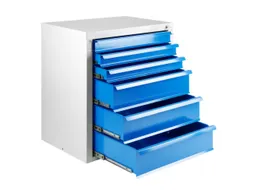 ladekast,HxBxD 750x700x435mm,6lade(n),volledig uittrekbaar
