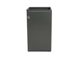 Modulaire Afvalbak met Deur en Zakhouder 85 liter Donkergrijs - 1