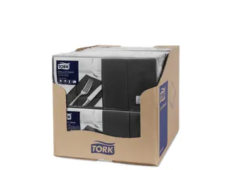 Tork 477881 Soft Lunchservet zwart 3-laags - 3