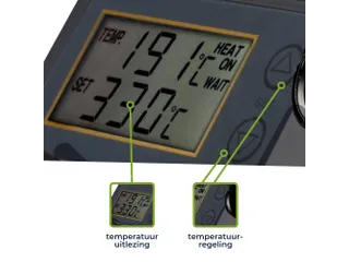 Soldeerstation Met Lcd & Keramisch Verwarmingselement 48W 150 - 450°C - 8