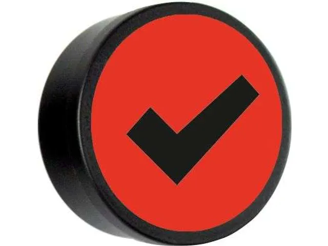 Impressiemagneet Check 35mm Rood