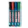 Viltstift Edding 380 Voor Flipover Rond 1.5-3mm 4stuks Assorti